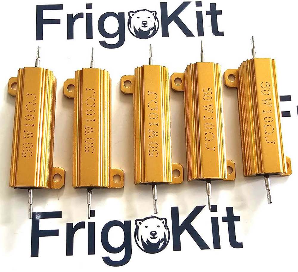 50 W 10 OHM ALUMINUM RESISTOR SHUNT RESISTOR 5 PCS IN A BOX