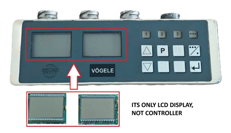 LCD SCREEN FOR WIRTGEN VOGELE CONTROL BOX 2037420 Verteilerbox Big-ski - 2 PCS LCD